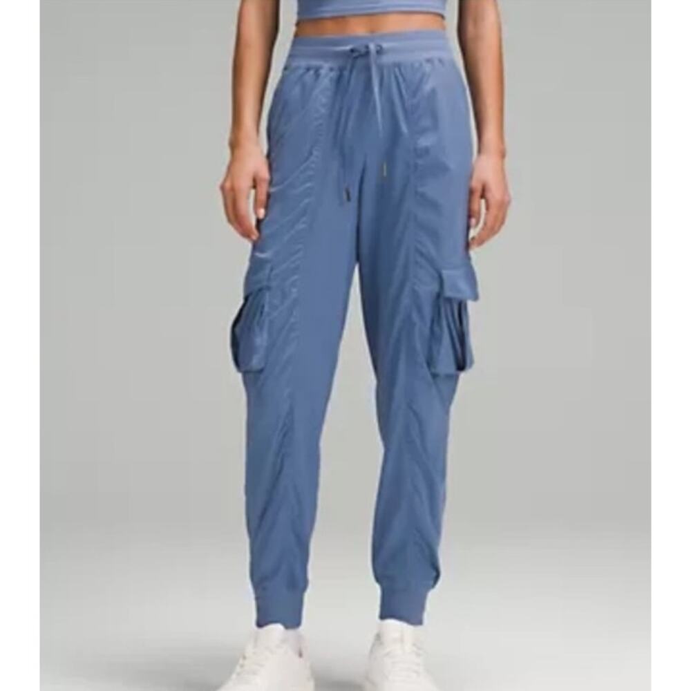 NWOT Lululemon Dance Studio Relaxed-Fit Mid-Rise Cargo Jogger Blue Sz Small $128